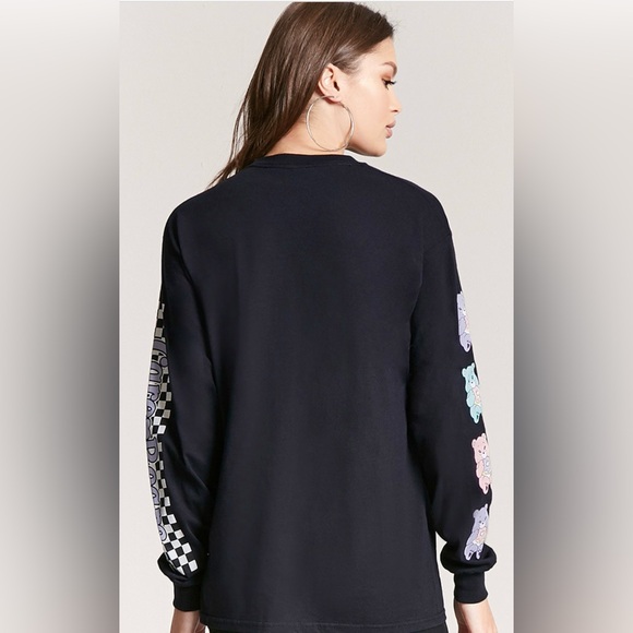 New Care bears graphic tee cotton pullover sweater long sleeves crewneck top - Picture 5 of 8